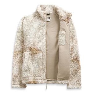 The North Face Ridge Printed Fleece Womens Flax Cloudy Dye Print Zip Up